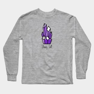 SleepyCult Amethyst Crystal Long Sleeve T-Shirt